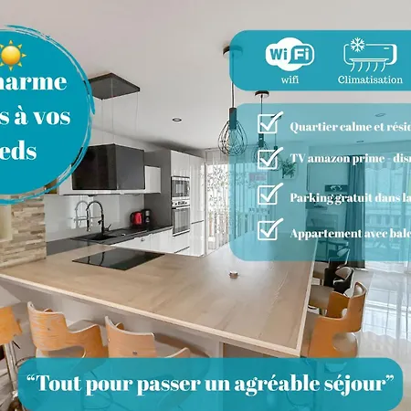 Escapade A - T2 Cosy, Clim & Balcon Apartment Nice